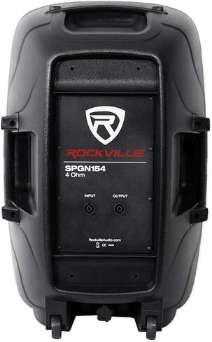 Rockville SPGN154 Multipack: 2 x 15 Passive 1600W DJ PA Speakers, 4 Ohm, Lightweight ABS Cabinet, Titanium Compression Driver, High Power Long-Throw Woofer, 2 Items in Saudi Arabia