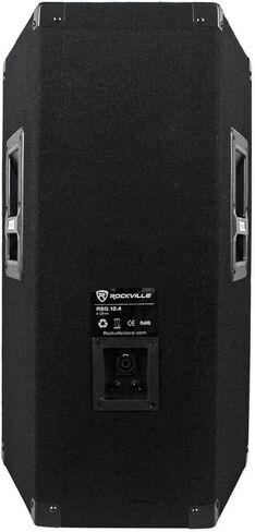 Rockville RSG12.4 Bundle: (2) 12" 3-Way 500-Watt RMS / 1000-Watt Peak 4-Ohm DJ Passive Speakers, Pair RVSS2-TSNL4 Tripod Stands + Cables + Bag in Saudi Arabia