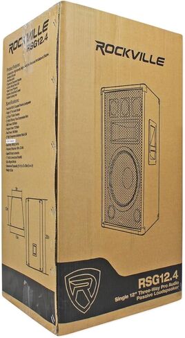 Rockville RSG12.4 Bundle: (2) 12" 3-Way 500-Watt RMS / 1000-Watt Peak 4-Ohm DJ Passive Speakers, Pair RVSS2-TSNL4 Tripod Stands + Cables + Bag in Saudi Arabia