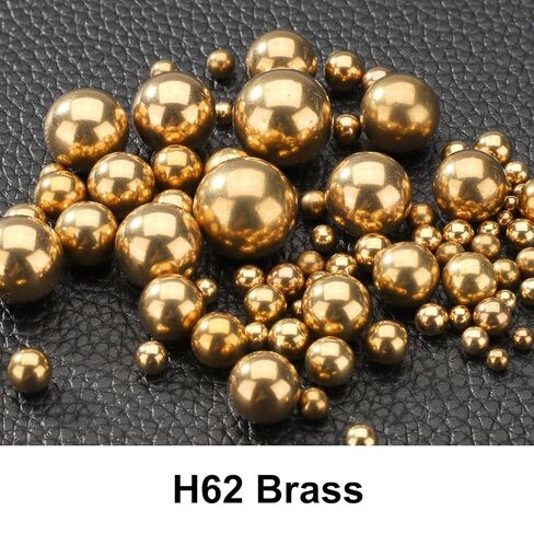 uxcell 25 Pcs 6 mm Bearing Balls H62 Brass G100 Precision Balls for Industrial Spheres, Machinery, Automotive, and DIY in Saudi Arabia