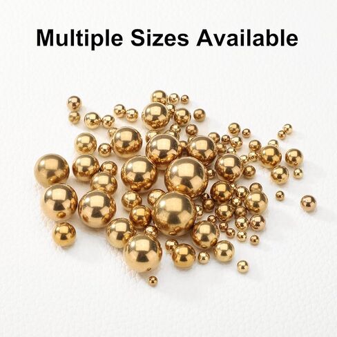 uxcell 25 Pcs 6 mm Bearing Balls H62 Brass G100 Precision Balls for Industrial Spheres, Machinery, Automotive, and DIY in Saudi Arabia
