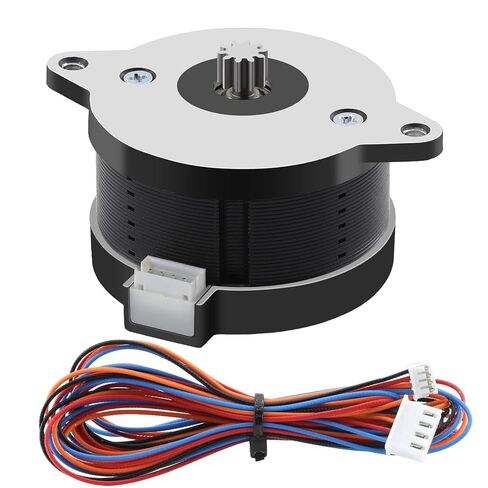 NEMA 14 36mm Pancake Stepper Motor for 3D Printer, 10Teeth Extruder Circular Stepper Motors, 2-Phase 4-Wire 100mN・m Compatible with Voron 2.4/Trident/Switchwire & Galileo Extruder, in Kuwait