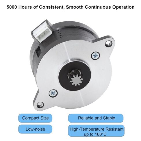 NEMA 14 36mm Pancake Stepper Motor for 3D Printer, 10Teeth Extruder Circular Stepper Motors, 2-Phase 4-Wire 100mN・m Compatible with Voron 2.4/Trident/Switchwire & Galileo Extruder, in Kuwait