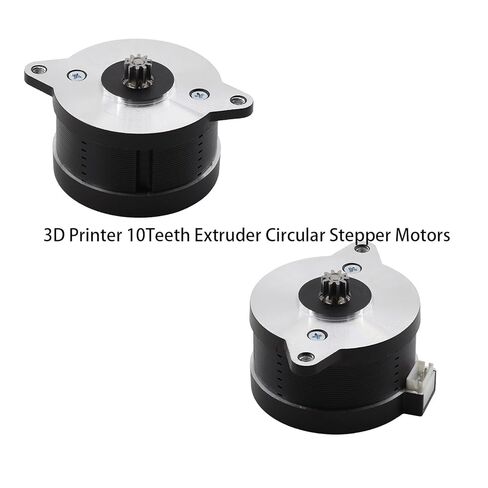 NEMA 14 36mm Pancake Stepper Motor for 3D Printer, 10Teeth Extruder Circular Stepper Motors, 2-Phase 4-Wire 100mN・m Compatible with Voron 2.4/Trident/Switchwire & Galileo Extruder, in Kuwait