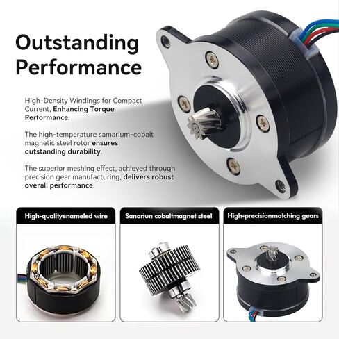 for P1 Series 3D Printer Extruder Motor 36 Circular Stepper Motor 9 Tooth Helical Gear for X1C/P1P/P1S 3D Printer in Saudi Arabia