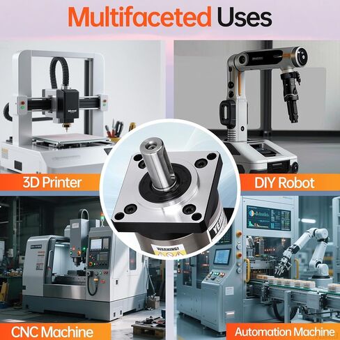 Ratio 5:1 Planetary Gearbox for Nema 23 Stepper Motor 57-67mm Backlash 15 arcmin Input Shaft 21mm φ8mm Planetary Reducer for 57 Step Motor incl. 4 Screw 2 Plug 1 Key CNC 3D Printer Lathe in Kuwait