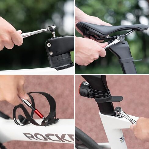 مجموعة أدوات الدراجة من ROCKBROS، أدوات متعددة للدراجة الصغيرة، مجموعة إصلاح الدراجة المحمولة 12 في 1، مجموعة سقاطة صغيرة متينة، ملحقات الصيانة للدراجة الهوائية على الطرق الجبلية والسفر والمنزل (1) in Saudi Arabia