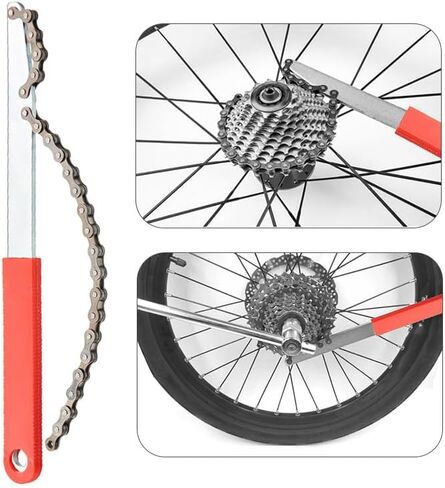 مجموعة أدوات إزالة شريط السوط - مجموعة أدوات دراجة السوط مع مفتاح الربط ومزيل القفل المتوافق in Kuwait