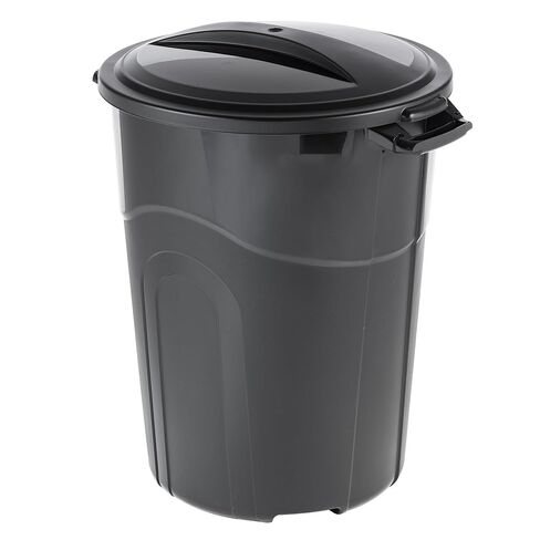 DayGo 32 Gallon Heavy Duty Plastic Garbage Can, Included Lid, Indoor/Outdoor, Black in Saudi Arabia