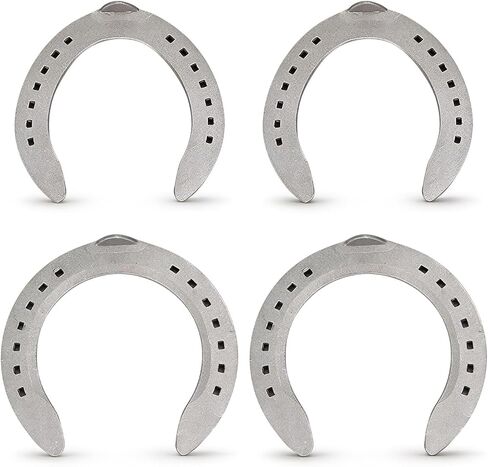 Horseshoes, 4PCS Aluminum Alloy Horse Shoes, Horse Riding Tool Horseshoe Kit for Horseshoe Palms Horse Riding Tool, Equipment Accessories for Indoor or Outdoor in Saudi Arabia