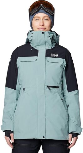 Mountain Hardwear, Powder Maven Parka - Women's, Blue Sage/Black, M in Saudi Arabia