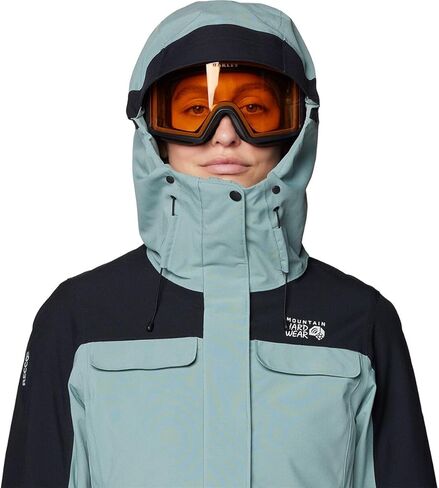 Mountain Hardwear, Powder Maven Parka - Women's, Blue Sage/Black, M in Saudi Arabia