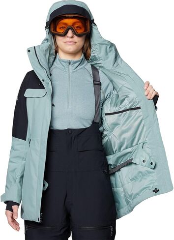 Mountain Hardwear, Powder Maven Parka - Women's, Blue Sage/Black, M in Saudi Arabia