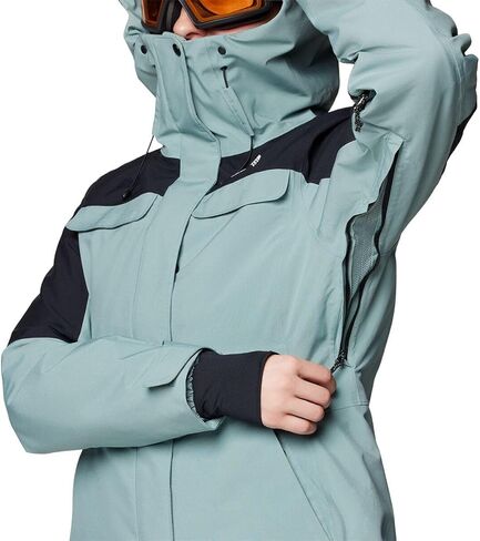 Mountain Hardwear, Powder Maven Parka - Women's, Blue Sage/Black, M in Saudi Arabia