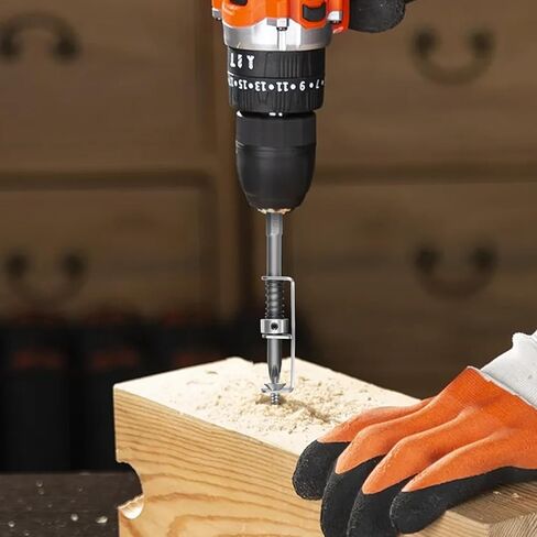 Spring Loaded Screw Holder Bit,Magnetic-Free Screw Holding Adapter 1/4" Hex Shank,Non-Slip Aluminum Alloy Bit Holder for Impact Driver,Overhead & Tight Space Screw Starter Tool with Keychain Storage in Kuwait