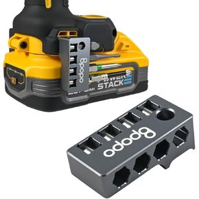 Aluminum Magnetic 1/4-Inch Hex Bit Holder Fit for Dewalt 20V MAX XR DCF870, Drill Bit Organizer Side Mount for Impact Driver,Strong Magnetic Secure Storage and Easy Access to Hex Bits,Right Side in Kuwait