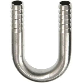 1 قطعة 6 مللي متر 8 10 12 16 20 25 مللي متر خرطوم بارب U-شكل معبد موصل ، 304 الفولاذ المقاوم للصدأ خرطوم الفاصل وصلة أنابيب غاز المياه (25 مللي متر) in Kuwait