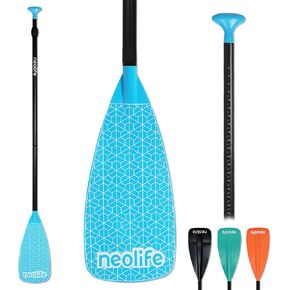 مجداف لوح التجديف SUP مع عمود من الألومنيوم وشفرة PP محسنة، مجداف لوح مجداف قابل للتعديل، 66-82 بوصة (170-210 سم) in Kuwait