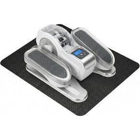 سجادة تمرين مزدوجة غير قابلة للانزلاق لتمرين الساق البيضاوية، 23.6 بوصة × 17 بوصة 0.12 بوصة، سجادة تمرين للأجهزة البيضاوية تحت المكتب، مناسبة لتمرين دواسة القدم الكهربائية أثناء الجلوس in Kuwait