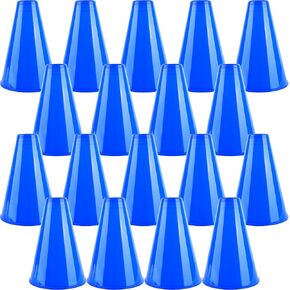 18 قطعة من مكبر الصوت البلاستيكي الأزرق مكبر الصوت الرياضي هتاف الضوضاء للأنشطة الخارجية للمدرسة، لوازم الحفلات الرياضية التشجيعية in Kuwait