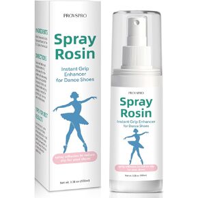Spray Rosin for Dance Shoes, Grip Enhancer for Pointe Shoes, Soles, Ribbons, Anti-Slip Spray for Ballet, Jazz, Modern Dance, Ideal for Class, Stage or Competition, Clean & Portable 3.38 Oz in Kuwait
