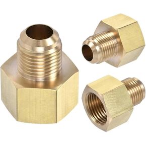 مكيف هواء 1/4 3/8 1/2 3/4 أنثى SAE إلى 1/4 3/8 1/2 5/8 ذكر SAE 45 محول مضيئة مخفض غاز البروبان الطبيعي (5I8 إلى 3I8_SAE - SAE) in Kuwait