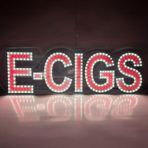 EPL E-CIGS RED, LED 2G Blinking Sign, Eye-catching sign, Super Bright, 9"x30" Remote, Smoke Shop Window Storefront, Business Wall Decor & Light in Kuwait