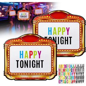 عبوتان من لافتة خدمة زجاجة الزفاف مع ملصق حروف، تصميم على الوجهين، دعامات مدخل حفل الزفاف مقاس 22 بوصة × 20 بوصة، علامة خدمة زجاجة الملهى الليلي (أصفر) in Kuwait