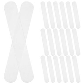 POPETPOP 25 Pack Tongue Depressors, Sturdy Plastic Tongue Scrapers for Oral Cavity Diagnostic, Reusable Flavored Depressors with Smooth Edge for Medical Laboratory Use (Clear) in Kuwait