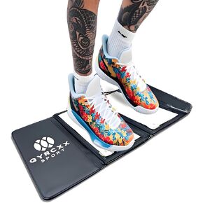 Portable Basketball & Volleyball Sticky Mat - 60 Traction Sheets, Foldable, Reusable, Non-Slip Traction Board for Court Shoe Grip Enhancer, Perfect for Hardwood Floors - Traction Mat for Sport Courts in Kuwait