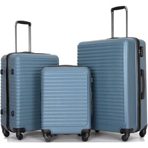Travelhouse Suitcase Hardshell 3 Piece Luggage Set,Lightweight Hardside Travel Suitcase set with Spinner Wheel,TSA Lock in Kuwait