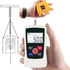 Digital Force Gauge 500N Push Pull Gauge Portable Force Meter with Units N LB Kg Oz for Electronic appliances Construction Hardware Push-Pull Load Insertion Fishing Gear Detection in Kuwait