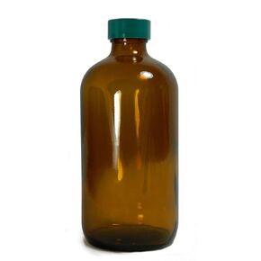 Qorpak 2A04 QGTV Precleaned Amber Glass Bottle, NM, PTFE Cap; 120 mL, 24/Cs in Kuwait