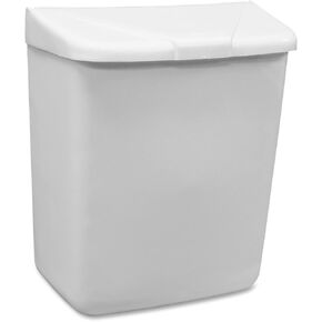 HOSPECO 250201W Wall Mount Sanitary Napkin Receptacle-ABS, PPC Plastic, 1 gal, White in Saudi Arabia