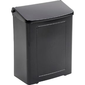 Impact Plastic Sanitary Napkin Receptacle - 9" Wx10-5/8 Dx4-5/8 H - Black in Saudi Arabia