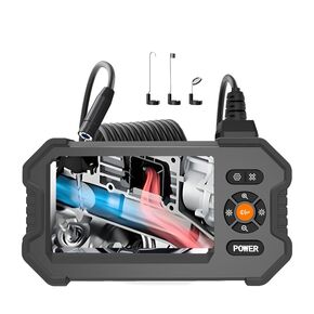 Endoscope Camera with Light, 4.3" IPS Screen HD Digital Snake Camera, IP67 Waterproof Borescope with 8 Adjustable LED Lights,HD 1080P，16.5ft Semi-Rigid Cord in Saudi Arabia