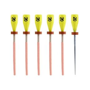 Pac-Dent OOG-20 ملف واحد G Gutta Percha Carrier Obturators #20 أصفر 5/Pk + 1 أداة التحقق in Kuwait