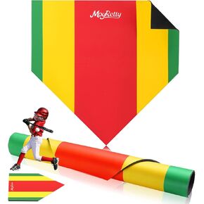 لوحة منزلية لتدريب البيسبول من مويريتي، مقاس 43.18 سم، حصيرة غير قابلة للانزلاق مع مناطق ضرب ملونة، لوحة رمي للتمرين في الأماكن المغلقة والمفتوحة in Kuwait