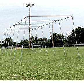 Cimarron Sports ممارسة في الهواء الطلق 55x14x12 1-1/2 "زوايا إطار قفص الضرب - 10 أقطاب غير مدرجة in Kuwait