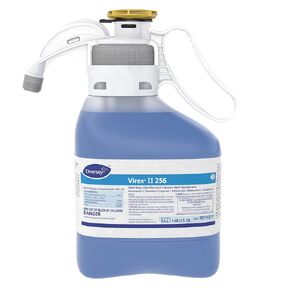 VIREX Diversey II 256 5019317 منظف ومطهر سائل ومزيل العرق، منظف الأرضيات بدرجة المستشفى برائحة النعناع، ​​مركز SmartDose، 1.4 لتر in Kuwait