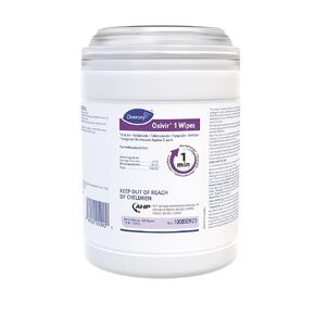 أوكسيفير دايفرسي 1 100850923 مناديل تنظيف مطهرة، مبللة مسبقًا ببيروكسيد الهيدروجين المتسارع AHP، غير معطرة، 160 منديلًا قياسيًا مقاس 6x7 بوصة، علبة واحدة in Kuwait