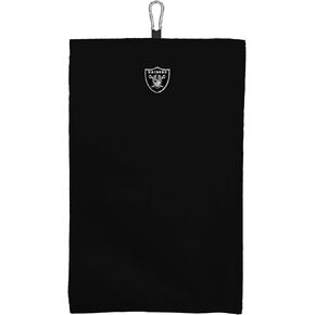 NORTHWEST Las Vegas Raiders NFL Team Logo منشفة جولف من الألياف الدقيقة ثلاثية الطي مقاس 16 × 24 بوصة in Kuwait
