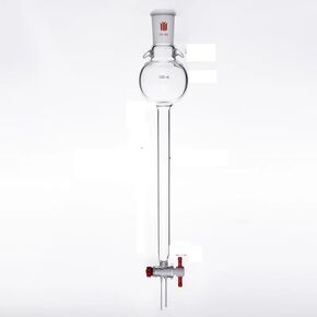 عمود كروماتوغرافيا فلاش مع مجال تخزين ووصلة، بدون لوحة رملية، اتصال 24/40، فتحة صمام PTFE 2 مم، C37(C373225R) in Kuwait