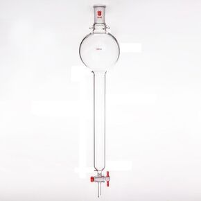 عمود كروماتوغرافيا فلاش مع كرة تخزين ووصلة، بدون لوحة حشية 24/40، فتحة صمام PTFE 4 مم، C37 in Kuwait