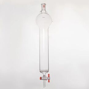 عمود كروماتوغرافيا فلاش مع كرة ذاكرة، مع لوحة رملية G2 وموصل، وصلة 24/40، فتحة صمام PTFE 4 مم، C39(C396020CR) in Kuwait