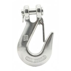 5/16 Inch Safety Chain Hook with Latch,Heavy Duty Clevis Slip Hook Lifting Hook Winch Hook Tow Hook for Chain,304 Stainless Steel Crane Grab Hook Trailer Chain Hook,Capacity 1500Lbs in Kuwait