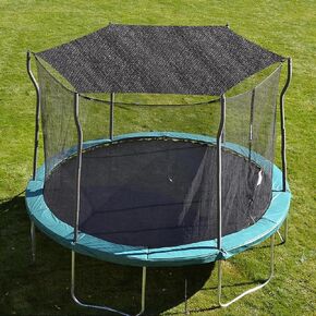 غطاء ظل ترامبولين، غطاء علوي لترامبولين بطول 12 قدمًا و14 قدمًا مع عمود مستقيم، شبكة واقية من الشمس بنسبة 90% للاستخدام في الهواء الطلق (14 قدمًا مع 6 أقطاب) in Kuwait