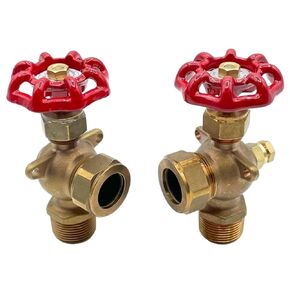 مجموعة قياس المياه البرونزية ذات النمط الثقيل من سلسلة EG-200 (EG-253-75 مقاس الأنبوب: 3/4 بوصة زجاج O.D. 3/4 بوصة) in Kuwait