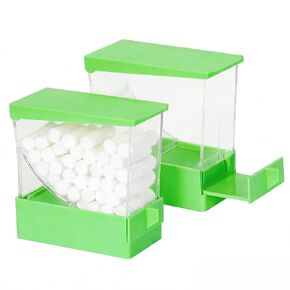 منظم موزع لفائف القطن للأسنان، WINDSIUUU 2 حزمة من البلاستيك الاحترافي لسحب درج القطن حامل مقسم لفات القطن للمنزل وعيادة الأسنان وحامل صندوق تخزين لفافات القطن مع قاعدة غير قابلة للانزلاق (أرجواني) in Kuwait