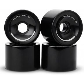 maxfind 75mm 78A Skateboard Wheels – Soft Polyurethane Longboard & Electric Cruiser Wheels, Set of 4 in Kuwait